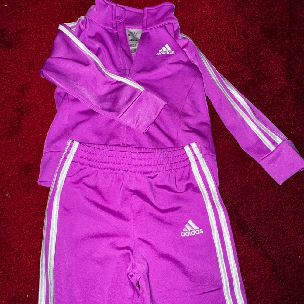 Adidas 18M Purple Tracksuit Set